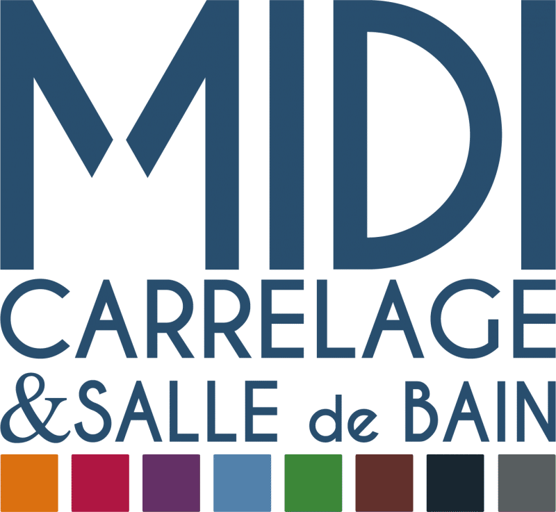 Logo Midi Carrelage et Salle de Bain avec nuancier de couleurs